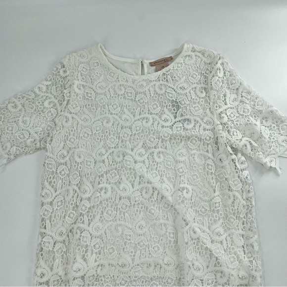 NWT Philosophy White Floral Crochet Lace Overlay Top - Picture 2 of 9